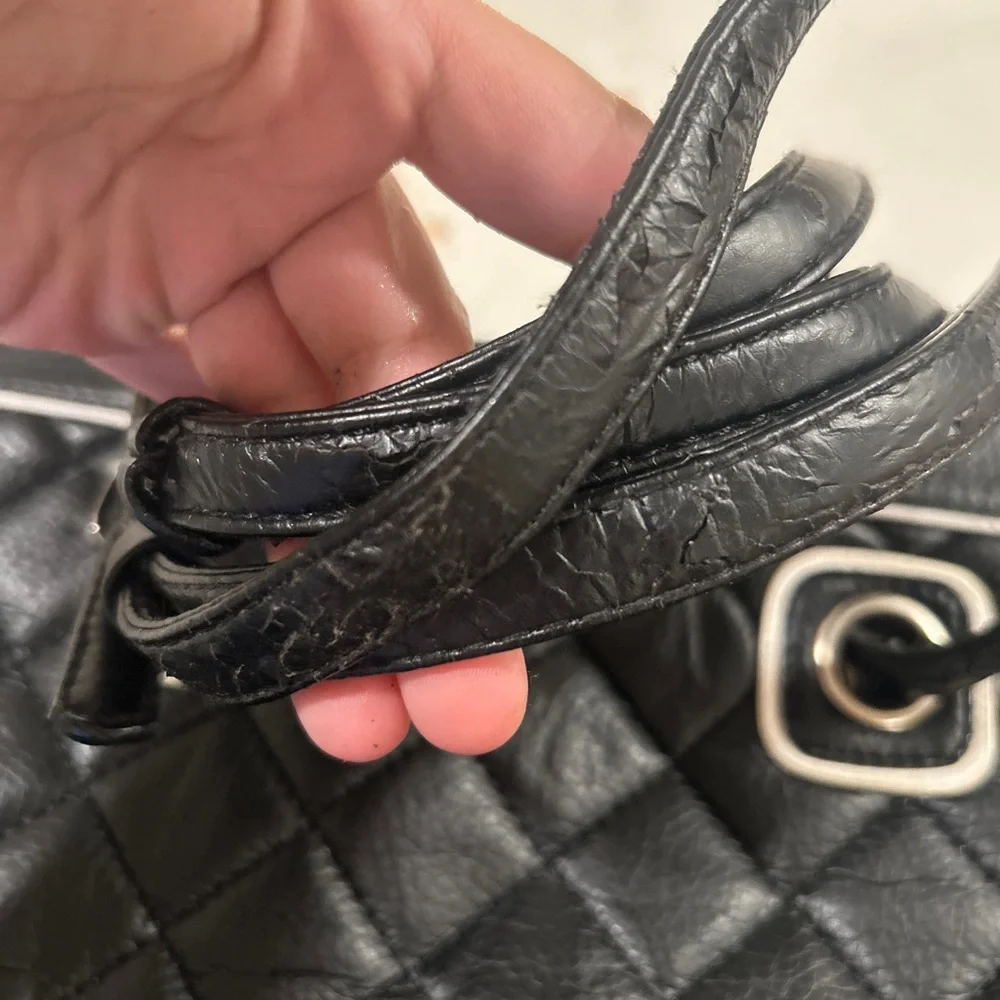 Chanel Black Quilted Purse In Fair Condition. Has Damage Please See Photos! - Picture 8 of 17